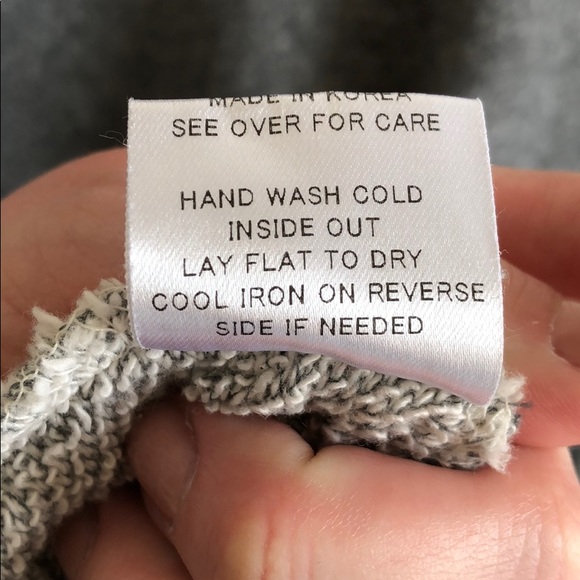 Extra Long gray sweatshirt - Picture 4 of 5